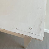 Small patinated wood table / desk / console / side table