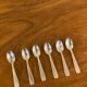 6 vintage silver plated small spoons from the 1960s