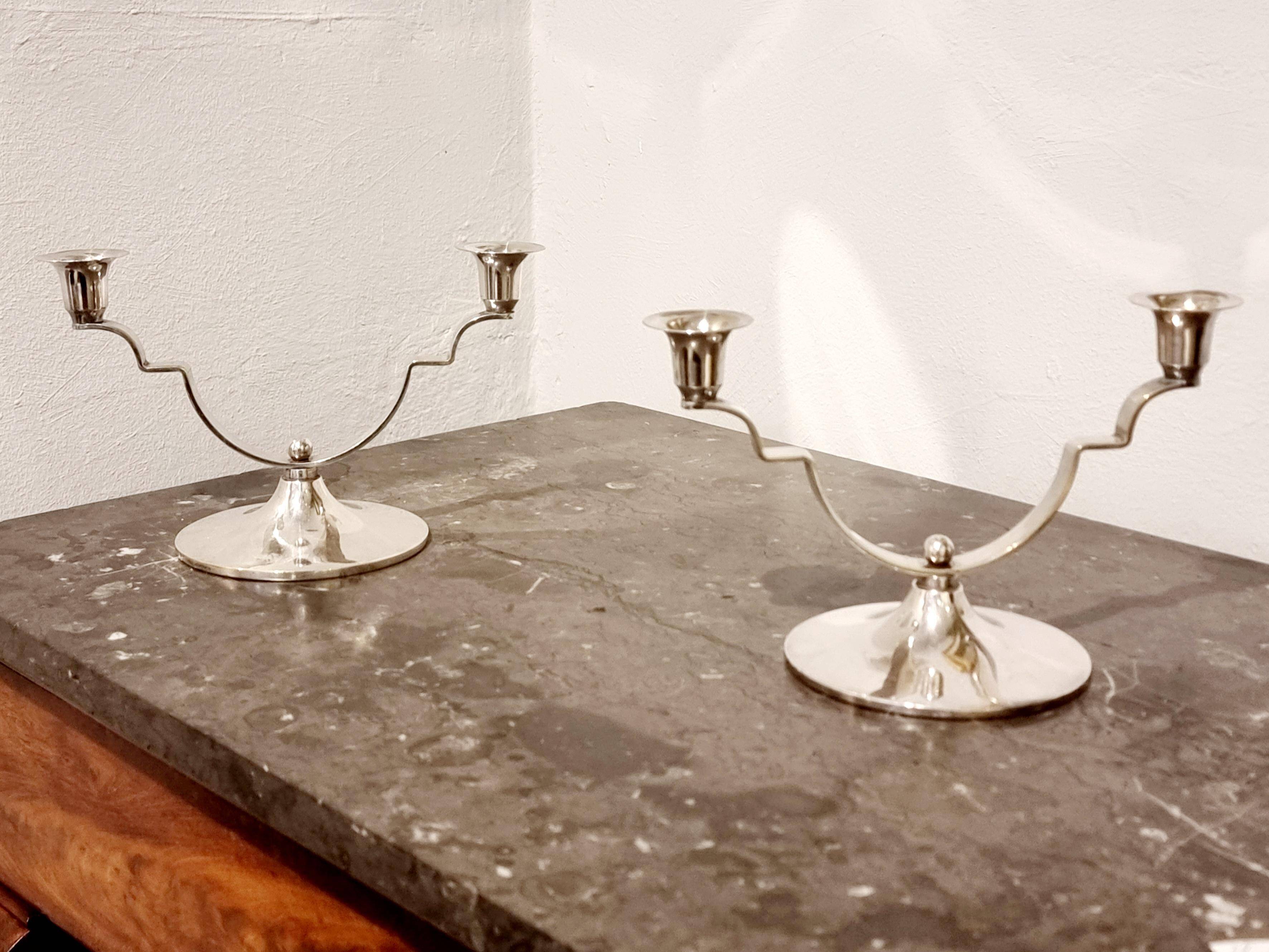 Candle holders by DANA DFA, Denmark, Midcentury / Scandinavian Modern