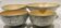 Set of 4 hand-painted bamboo salad bowls