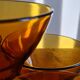 Set of 8 bowls in amber Duralex glass
