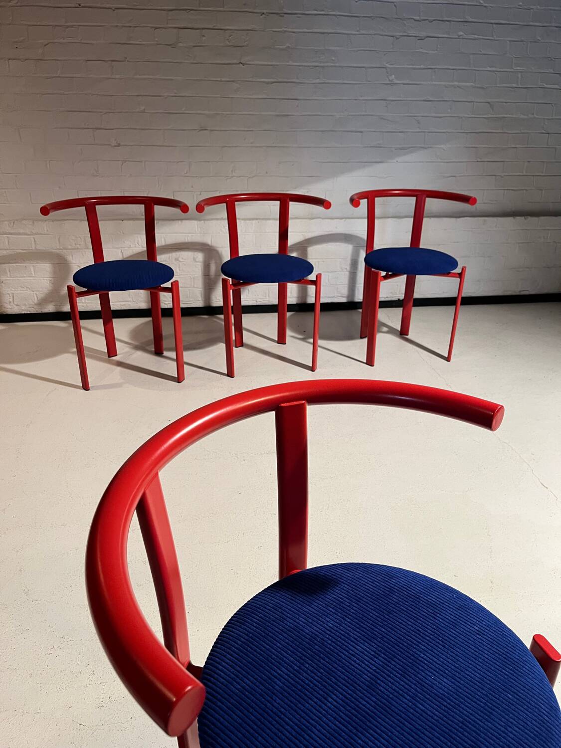 4 refurbished vintage chairs