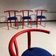 4 refurbished vintage chairs