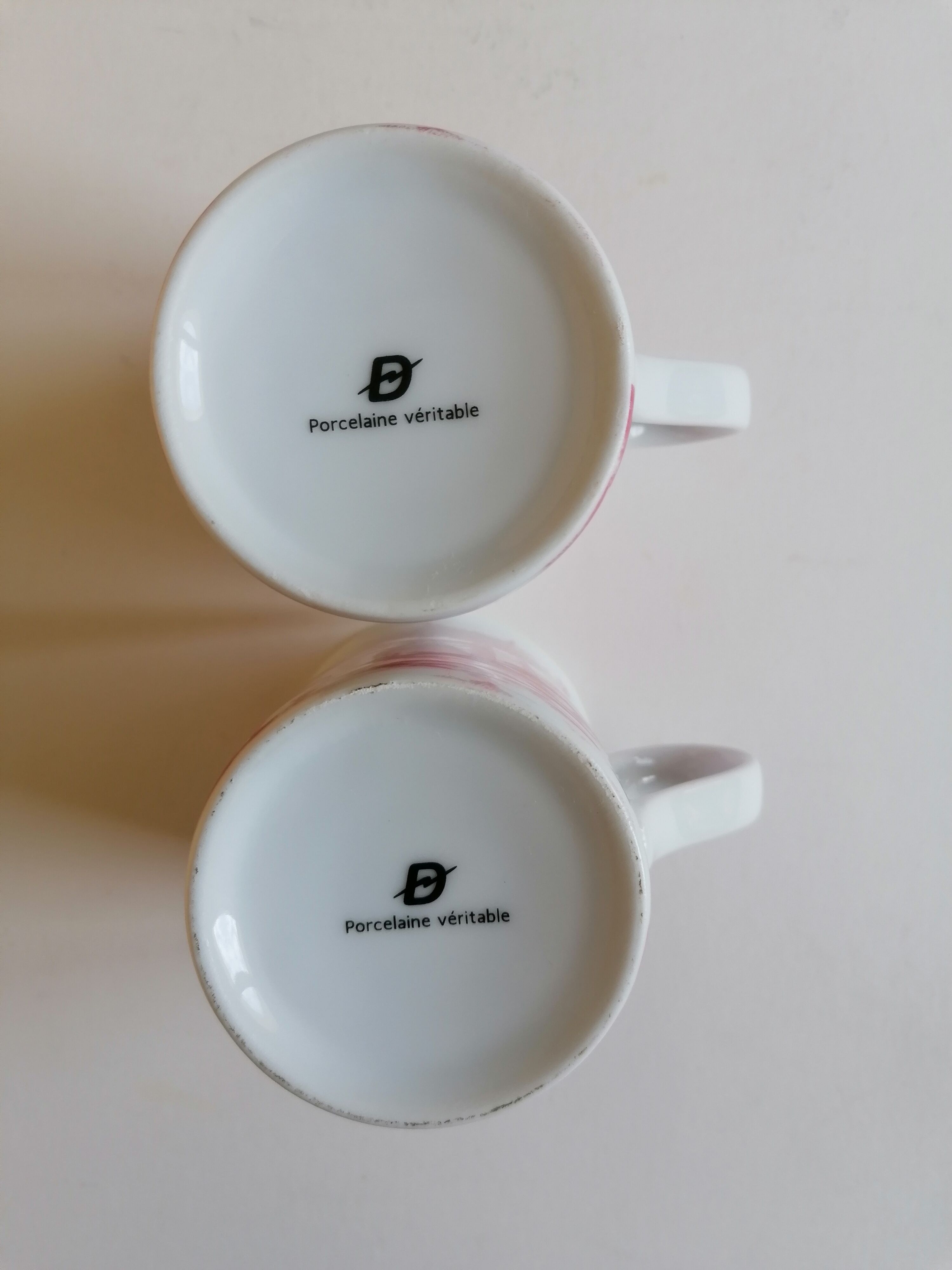 2 mugs motifs toile de Jouy