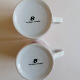 2 mugs motifs toile de Jouy