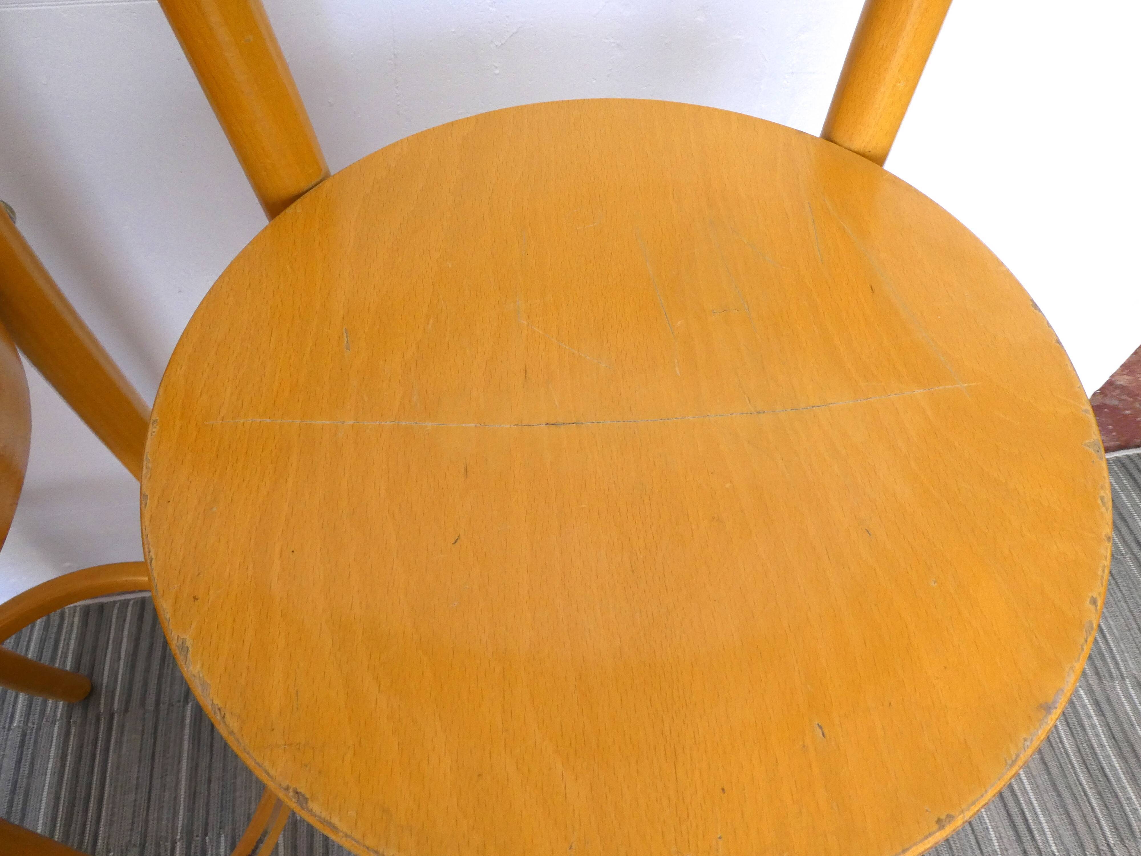 Pair of Baumann bar stools, 80s