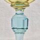 6 anciens verres à vin eau bicolores George Sand