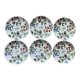 6 porcelain mignardise plates from Paris Herbier