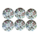 6 porcelain mignardise plates from Paris Herbier