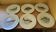6 fish plates made of Bavarian porcelain