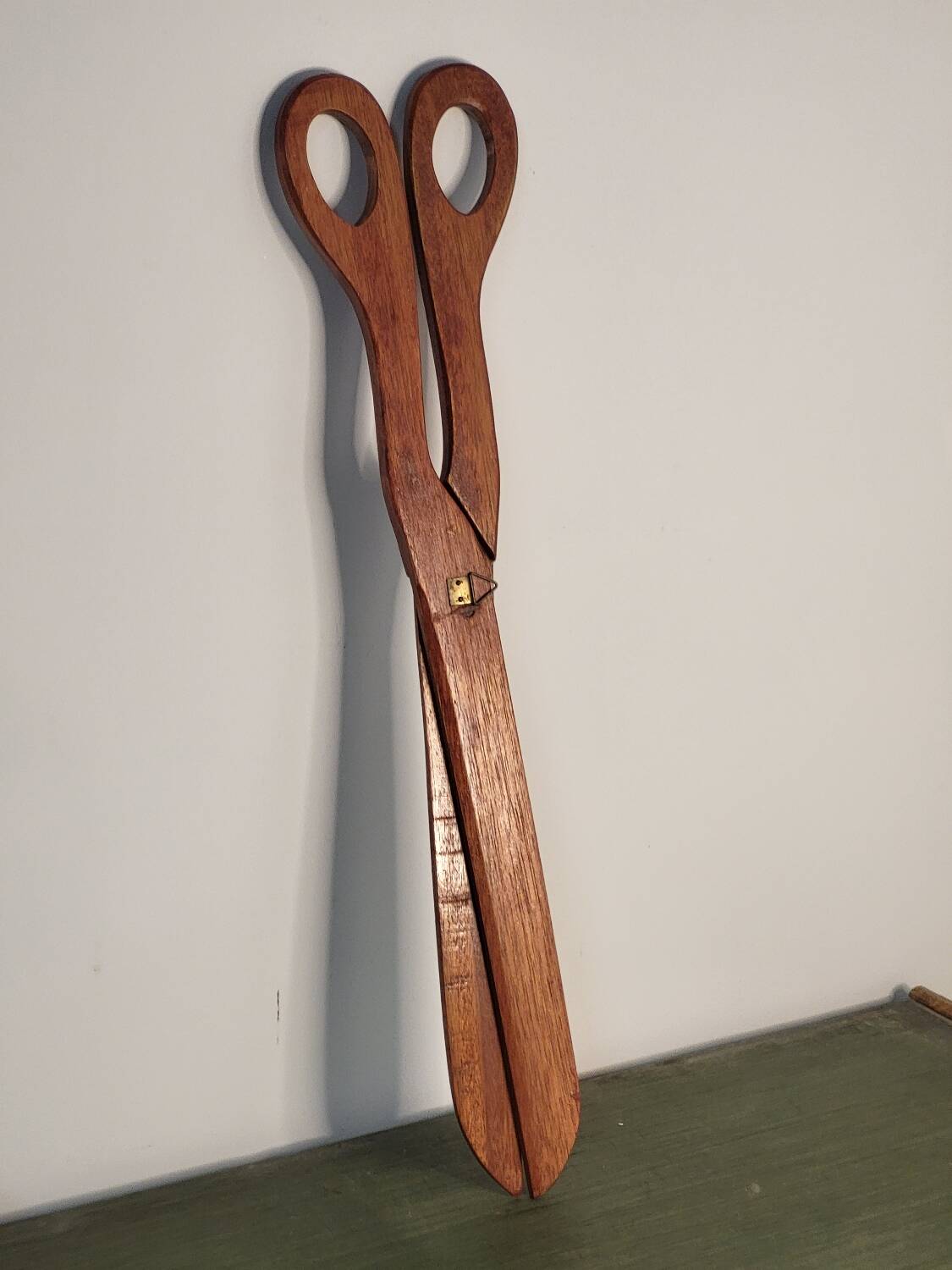 Giant wood scissors