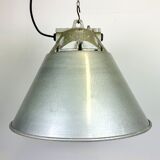 Grey Industrial Explosion Proof Lamp with Aluminium Shade from Zaos, 1970s