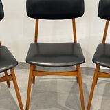 Scandinavian style design chair, set of 3