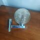 Vintage Space Age wall light 70s – Chrome metal & glass globe