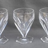 6 glasses in Porto or crystal digestive with slices cut St. Louis
