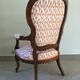 Fauteuil Louis Philippe d'époque entièrement rénové