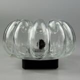60s 70s wall lamp made of glass & metal bubble wall sconce space age design
