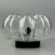 60s 70s wall lamp made of glass & metal bubble wall sconce space age design
