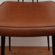 Vintage chair 1960 skai brown feet black iron
