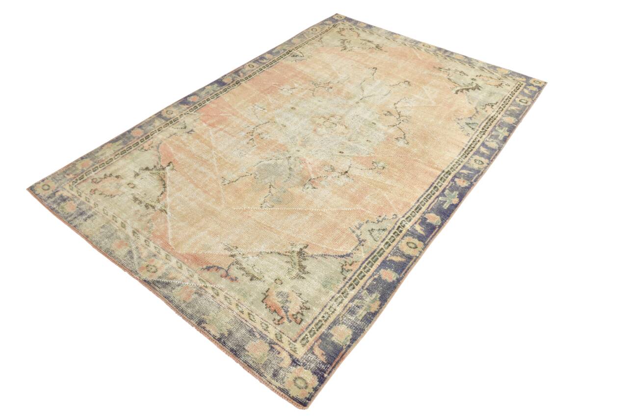 Rugs For Living Room Peach & Cream Vintage Rug,168x250Cm