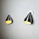 Pair Of R155 Adjustable Wall Lamps In Metallic By Raak Amsterdam, The Netherlands 1960S