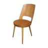 Chaise baumann modèle Mondor bois clair bistrot vintage