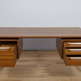 Mid-Century Teak Desk by I.B Kofod-Larsen for Seffle Möbelfabrik, Sweden, 1950s