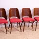Chaises de salle à manger vintage par Radomír Hofman, années 1960, ensemble de 4