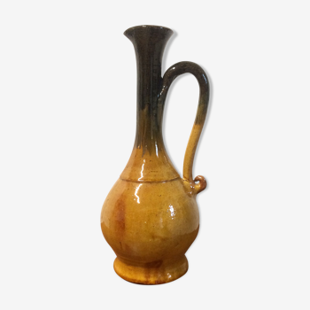 Enamelled sandstone pitcher