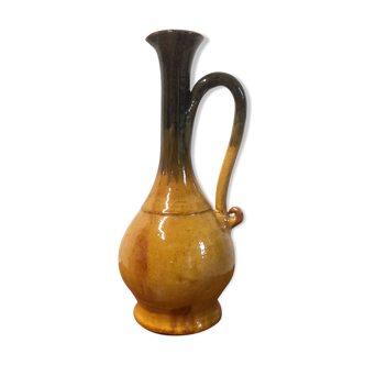 Enamelled sandstone pitcher