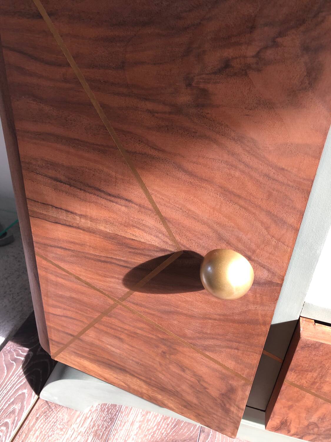 Meuble d’entrée avec miroir mercure