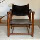 Safari armchair 1940 in brown leather