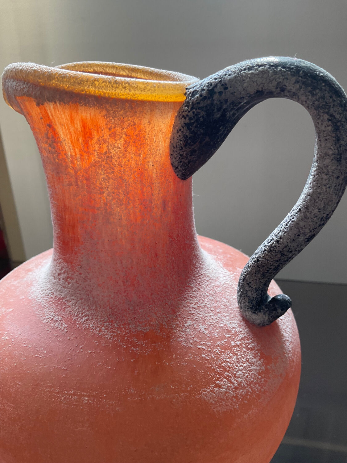 Vintage Scavo jug vase in Murano glass