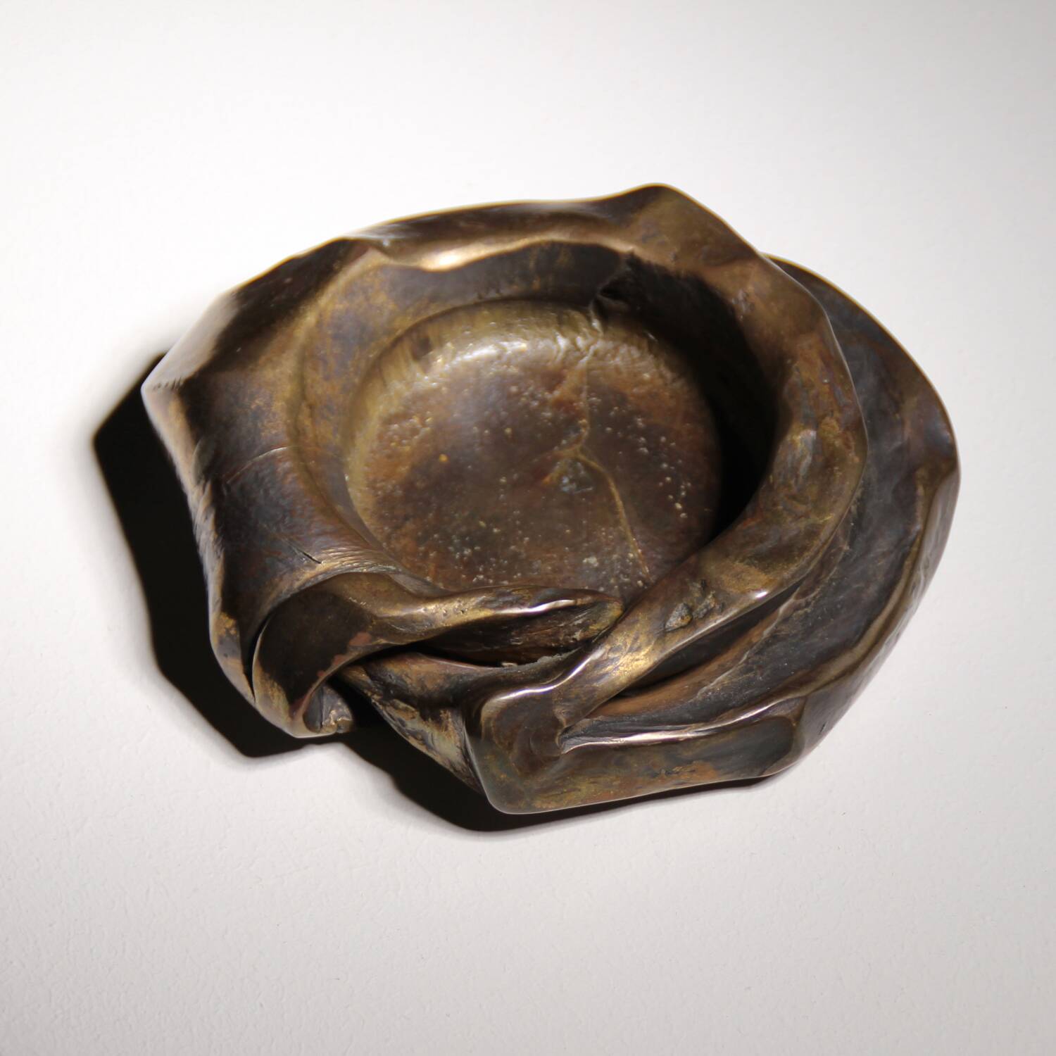 Bronze Candleholder & Bowl by Lothar Klute | Germany 1987