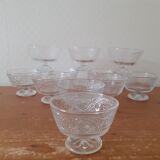 Set of 11 ice cream or fruit salad cups