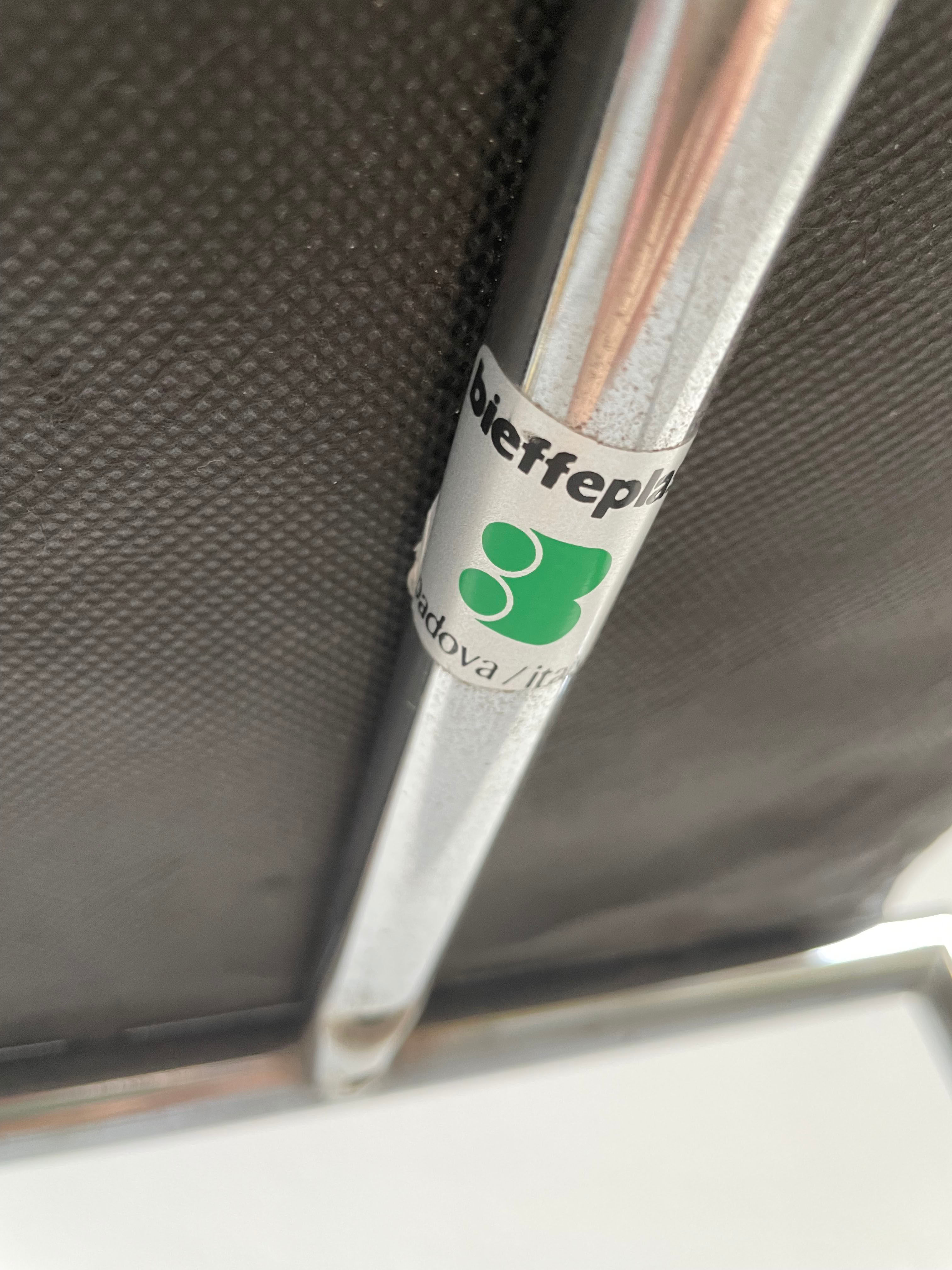 Italian Postmodern Black Tokyo Stool by Rodney Kinsman for Bieffeplast, 1985