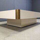 Vintage coffee table attributed to Willy Rizzo, 1970s.