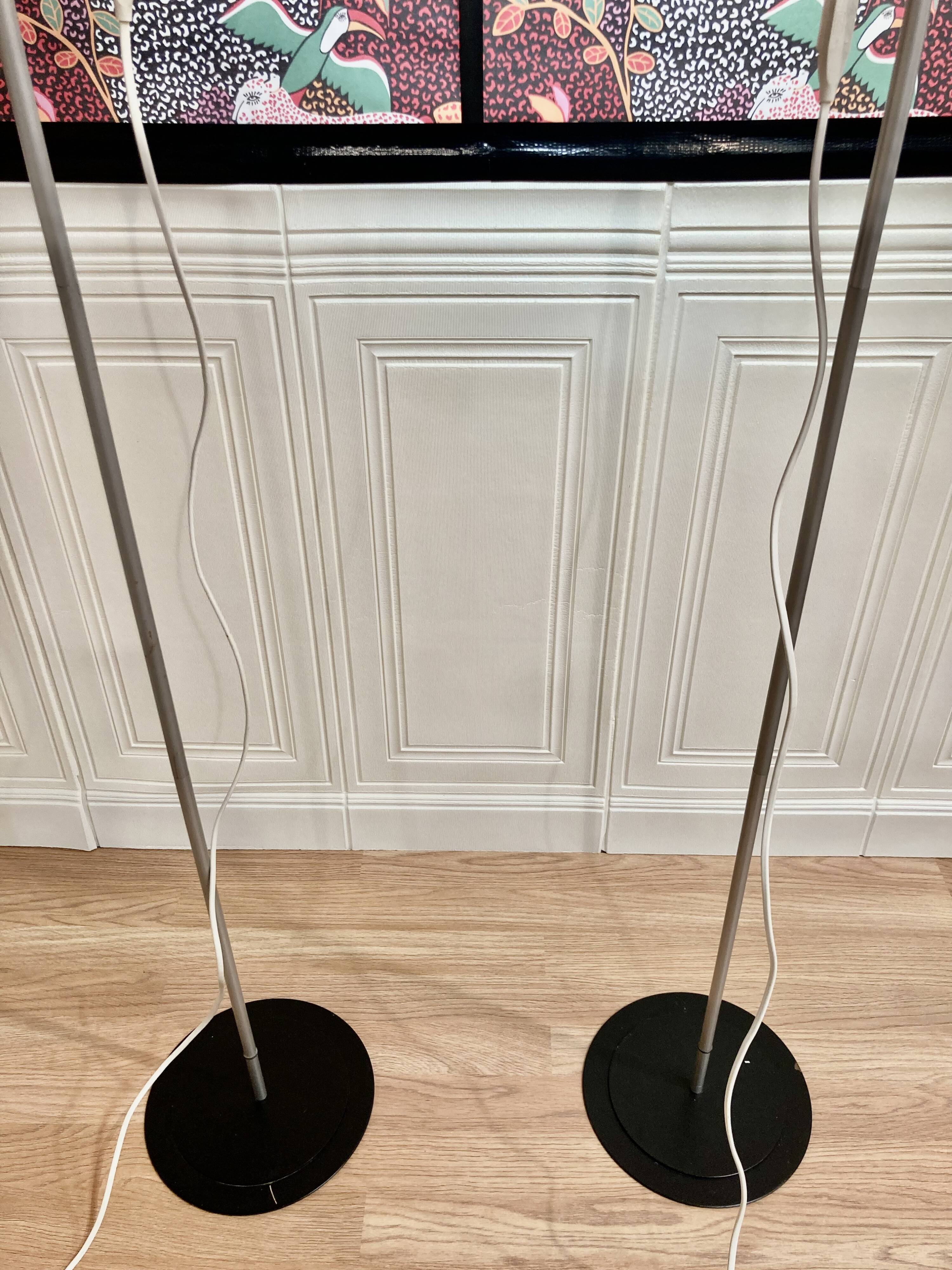 .PAIRE DE LAMPADAIRES MODULABLES DESIGN 1960.