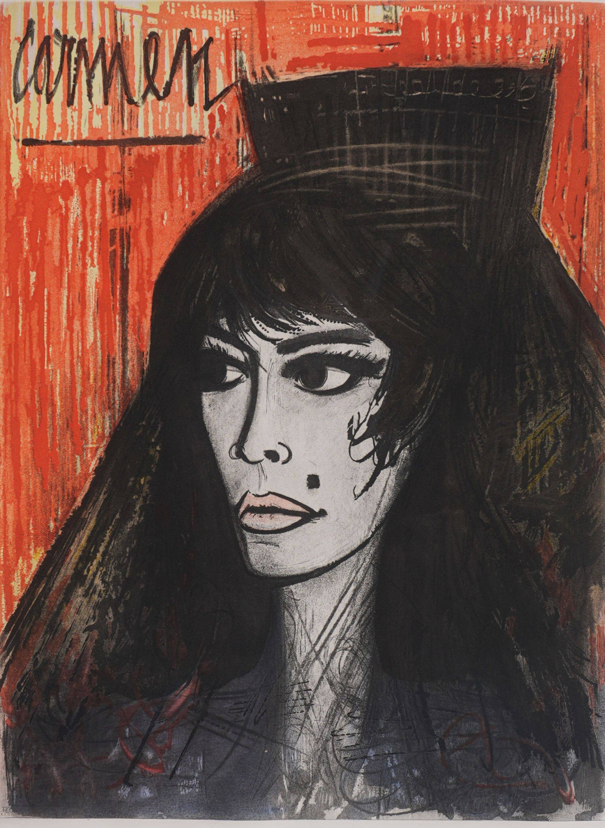 Bernard Buffet: Carmen, Original signed engraving