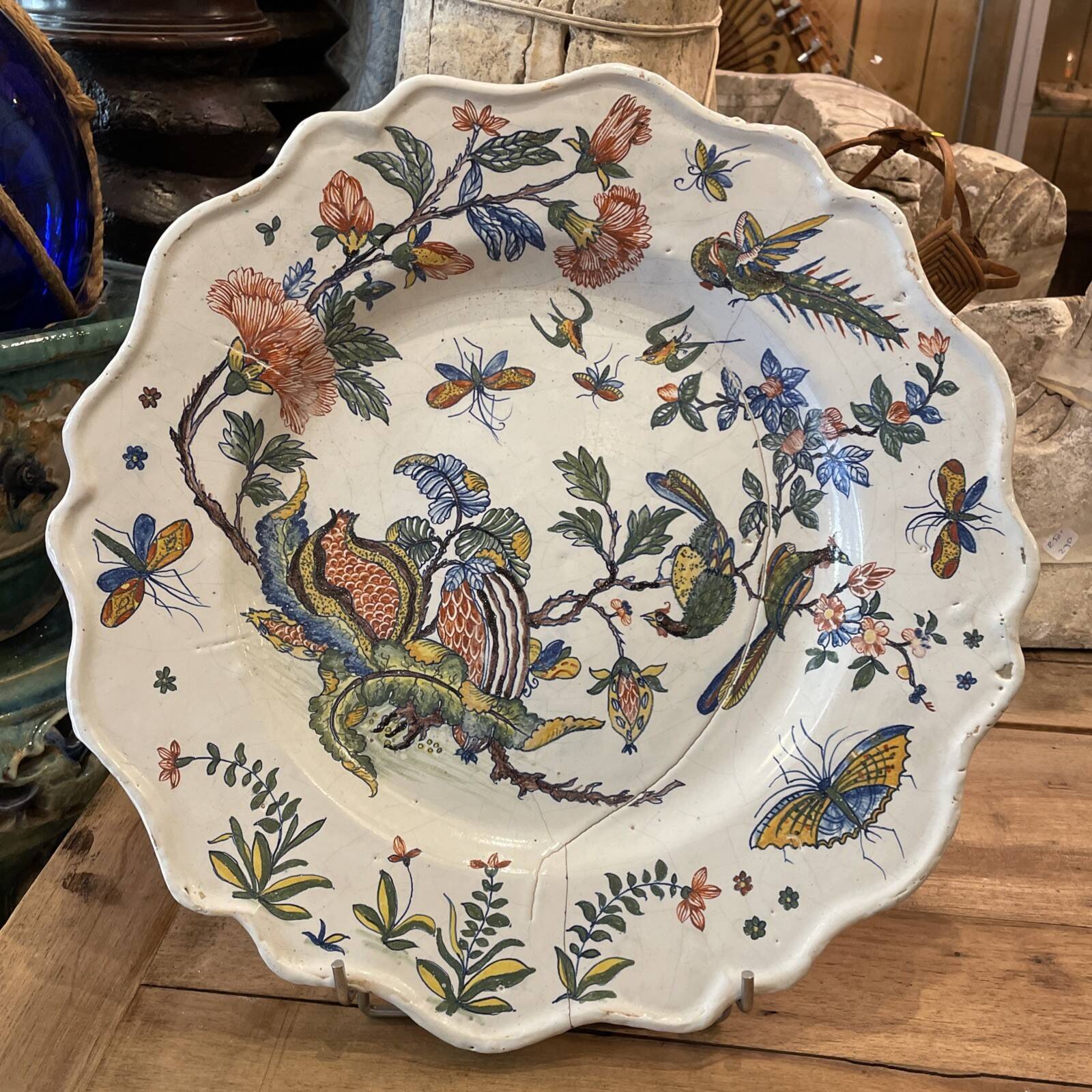 Round dish Sinceny 18th century