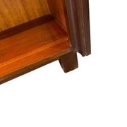 Vintage wooden shallow shelf/display case/bookcase