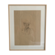 Esquisse originale portrait ee l’architecte Franck Loyd Whright