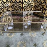 Table basse 1970 métal doré