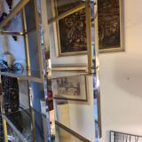 Vintage chrome and brass floor