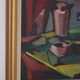 Original mid-century Swedish oil on canvas – “Kubisk Still Life” by Bror Göransson – vintage & framed – 75 × 64 cm (29.5" × 25.2")