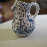 Hand-painted porcelain pitcher