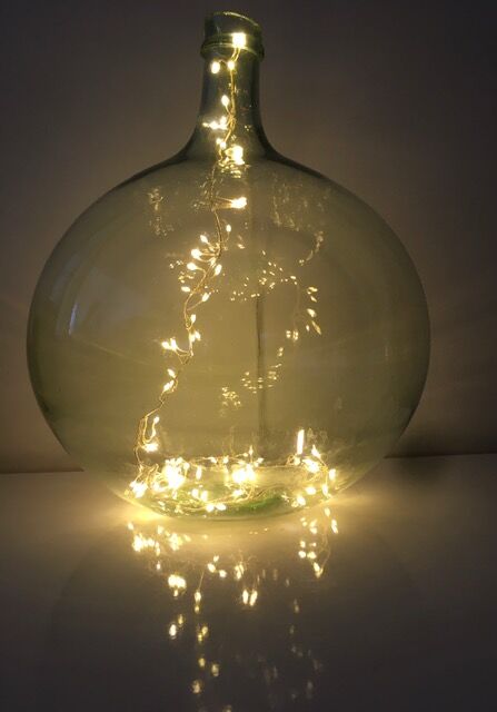 15L transparent old demijohn