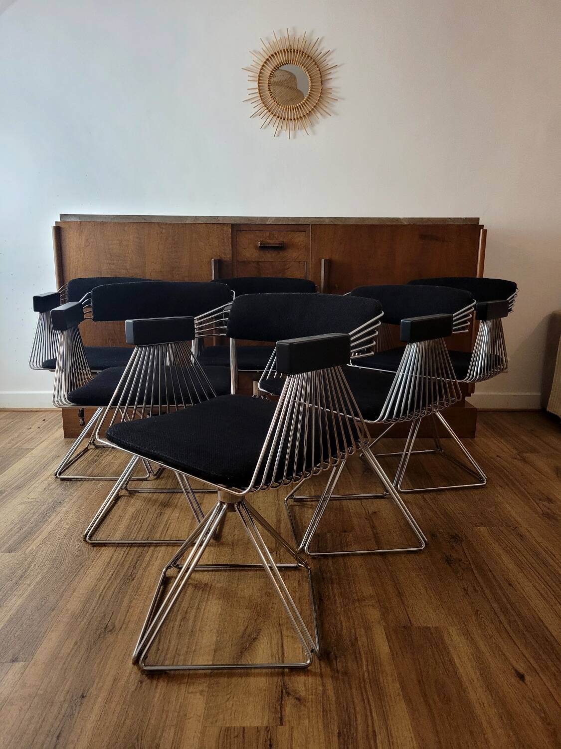 6 chaises Delta par Rudy Verhelst pour Novalux, 1970