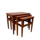 Ensemble de 3 tables d'appoint, danoise des années 1960.
