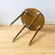 Table d’appoint vintage pieds fuselés 1950